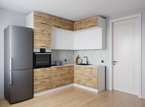 Кухонный гарнитур угловой Лада 2200*1700 (Стол. 38мм) в Златоусте - zlatoust.ok-mebel.com | фото