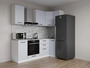 Кухонный гарнитур угловой Смоки 2200*1000 (Стол. 38 мм) в Златоусте - zlatoust.ok-mebel.com | фото