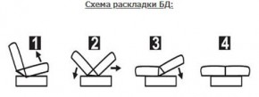 ЛАУРА ЛЮКС Диван Лаура Люкс БД+2подушки в Златоусте - zlatoust.ok-mebel.com | фото 7