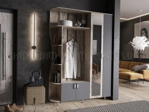 ЛИКА №1 Прихожая ЛДСП (графит/дуб юкон) в Златоусте - zlatoust.ok-mebel.com | фото
