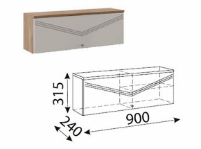 Лимба (гостиная) М10 Шкаф навесной малый в Златоусте - zlatoust.ok-mebel.com | фото
