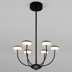 Люстра на штанге Eurosvet Fungo 50388 LED черный в Златоусте - zlatoust.ok-mebel.com | фото