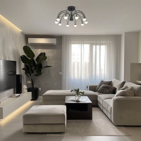 Люстра на штанге Eurosvet Ragno 90035/10 LED черный в Златоусте - zlatoust.ok-mebel.com | фото 5