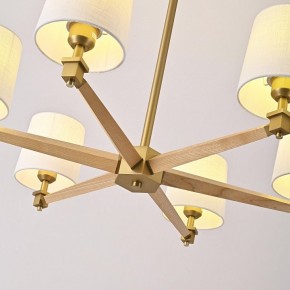 Люстра на штанге Imperiumloft Jorgenson White/Light wood STAVRA01 в Златоусте - zlatoust.ok-mebel.com | фото 7