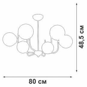 Люстра на штанге Vitaluce V39570 V39570-8/6PL в Златоусте - zlatoust.ok-mebel.com | фото 3