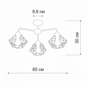 Люстра на штанге Vitaluce V4258 V4258-0/3PL в Златоусте - zlatoust.ok-mebel.com | фото 2