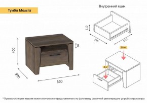 МАЛЬТА МС Спальный гарнитур (Таксония) в Златоусте - zlatoust.ok-mebel.com | фото 13