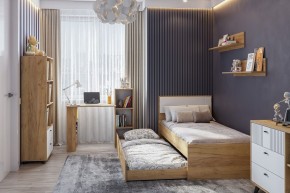 МИЛАН Детская (Дуб Золотой/Белый матовый) в Златоусте - zlatoust.ok-mebel.com | фото 47