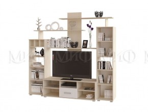 МИНИ-2 Гостиная (МДФ) Белый глянец/Дуб Крафт в Златоусте - zlatoust.ok-mebel.com | фото 2
