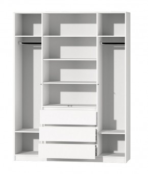 МС "Хилтон" Шкаф №1 1600 (Белый текстурный) в Златоусте - zlatoust.ok-mebel.com | фото 3