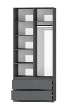МС "Хилтон" Шкаф №3 900 (Графит) в Златоусте - zlatoust.ok-mebel.com | фото 3