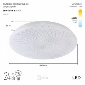 Накладной светильник Эра Slim SPB-6 Slim 3 24-4K в Златоусте - zlatoust.ok-mebel.com | фото 2