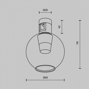 Накладной светильник Maytoni Bubble TR148-1-3W4K-BS в Златоусте - zlatoust.ok-mebel.com | фото 5