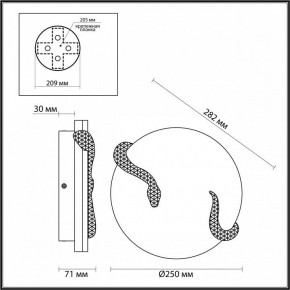 Накладной светильник Odeon Light Snake 7033/10WL в Златоусте - zlatoust.ok-mebel.com | фото 4