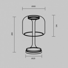 Настольная лампа декоративная Maytoni Spirito MOD286TL-L8G3K в Златоусте - zlatoust.ok-mebel.com | фото 4