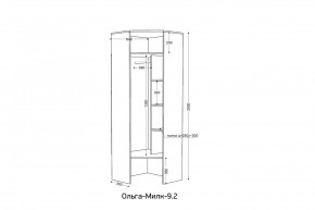 ОЛЬГА-МИЛК 9.2 Шкаф угловой с зеркалом в Златоусте - zlatoust.ok-mebel.com | фото 2