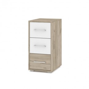ОЛИВИЯ О62 Комод-тумба (дуб серый/белый) в Златоусте - zlatoust.ok-mebel.com | фото