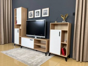 ОСКАР TRIO Гостиная (дуб золотой/белый) в Златоусте - zlatoust.ok-mebel.com | фото 3