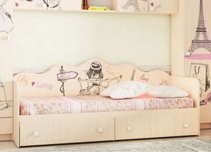 Кровать для детской КР24 Париж в Златоусте - zlatoust.ok-mebel.com | фото 2