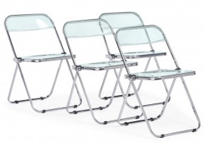 Пластиковый стул Fold складной clear gray-blue в Златоусте - zlatoust.ok-mebel.com | фото 9