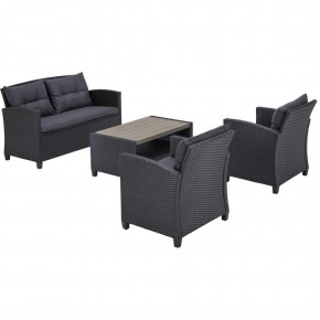 Плетеный комплект мебелис диваном AFM-804G Dark Grey в Златоусте - zlatoust.ok-mebel.com | фото 3
