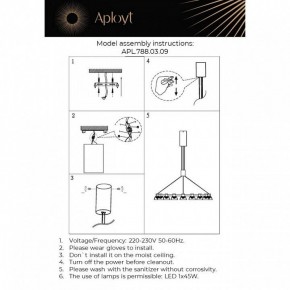 Подвесная люстра Aployt Rezeda APL.788.03.09 в Златоусте - zlatoust.ok-mebel.com | фото 13