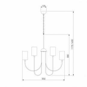 Подвесная люстра Eurosvet Abbey 60164/10 никель Smart в Златоусте - zlatoust.ok-mebel.com | фото 4