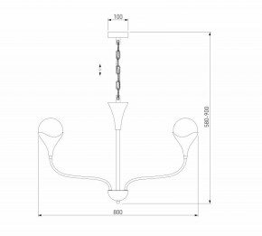 Подвесная люстра Eurosvet Calyx 60169/6 никель в Златоусте - zlatoust.ok-mebel.com | фото 3