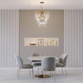 Подвесная люстра Eurosvet Claire 60171 золото в Златоусте - zlatoust.ok-mebel.com | фото 3