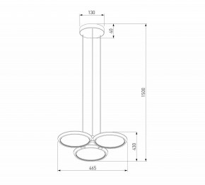Подвесная люстра Eurosvet Crespella 90034/3 золото в Златоусте - zlatoust.ok-mebel.com | фото 5