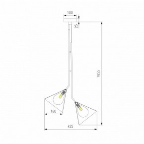 Подвесная люстра Eurosvet Enigma 70161/3 черный в Златоусте - zlatoust.ok-mebel.com | фото 4