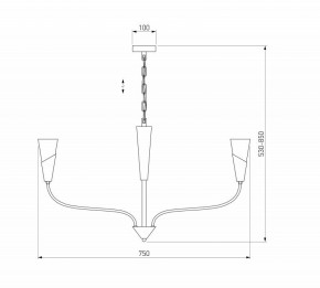 Подвесная люстра Eurosvet Rhyton 60167/6 никель в Златоусте - zlatoust.ok-mebel.com | фото 5