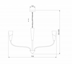 Подвесная люстра Eurosvet Rhyton 60167/8 никель в Златоусте - zlatoust.ok-mebel.com | фото 6