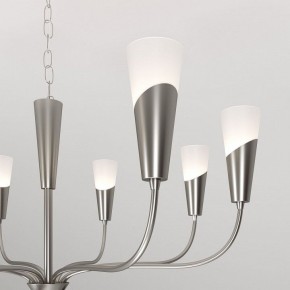 Подвесная люстра Eurosvet Rhyton 60167/8 никель в Златоусте - zlatoust.ok-mebel.com | фото 7