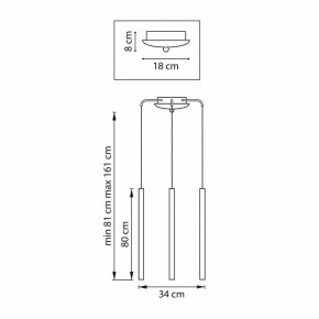 Подвесная люстра Lightstar Tubo L3T747443 в Златоусте - zlatoust.ok-mebel.com | фото 3
