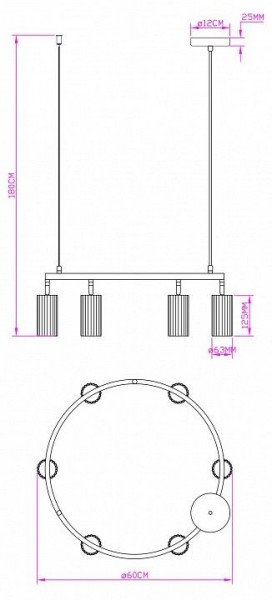 Подвесная люстра Moderli Cora V11602-6P в Златоусте - zlatoust.ok-mebel.com | фото 5
