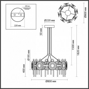 Подвесная люстра Odeon Light Magnet 5407/92L в Златоусте - zlatoust.ok-mebel.com | фото 6