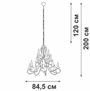 Подвесная люстра Vitaluce V1859 V1859-1/16 в Златоусте - zlatoust.ok-mebel.com | фото 4