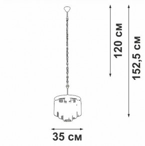 Подвесная люстра Vitaluce V53570 V53570-8/7 в Златоусте - zlatoust.ok-mebel.com | фото 4