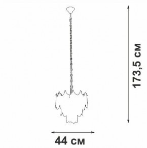 Подвесная люстра Vitaluce V58120 V58120-8/5 в Златоусте - zlatoust.ok-mebel.com | фото 3