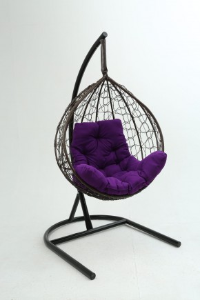 Подвесное кресло Бароло (коричневый/фиолетовый) в Златоусте - zlatoust.ok-mebel.com | фото