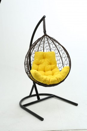 Подвесное кресло Бароло (коричневый/желтый) в Златоусте - zlatoust.ok-mebel.com | фото