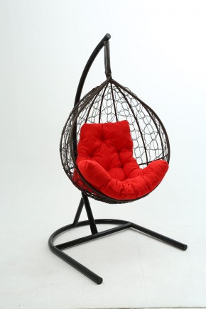 Подвесное кресло Бароло (коричневый/красный) в Златоусте - zlatoust.ok-mebel.com | фото