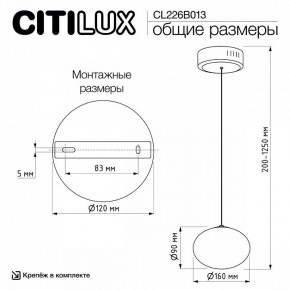 Подвесной светильник Citilux Atman Smart CL226B013 в Златоусте - zlatoust.ok-mebel.com | фото 10