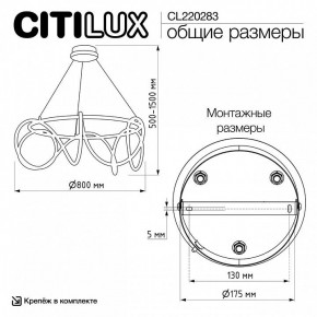 Подвесной светильник Citilux PYTHON CL220283 в Златоусте - zlatoust.ok-mebel.com | фото 8