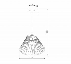 Подвесной светильник Eurosvet Cesta 40017/1 LED коричневый в Златоусте - zlatoust.ok-mebel.com | фото 5