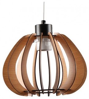 Подвесной светильник Imex MD.9012 MD.9012-1-P-BK+WOOD в Златоусте - zlatoust.ok-mebel.com | фото 1