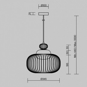 Подвесной светильник Maytoni Levitation MOD376PL-01G в Златоусте - zlatoust.ok-mebel.com | фото 5