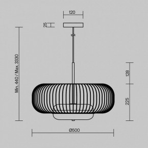 Подвесной светильник Maytoni Levitation MOD376PL-L30G3K в Златоусте - zlatoust.ok-mebel.com | фото 5