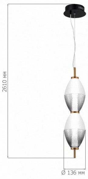 Подвесной светильник ST-Luce Ice SL6130.403.15 в Златоусте - zlatoust.ok-mebel.com | фото 4